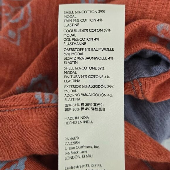 FREE PEOPLE WTF dusk to dawn tee top Sz XS - Picture 8 of 8